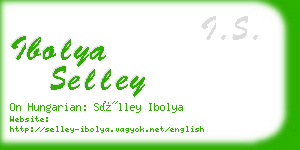 ibolya selley business card